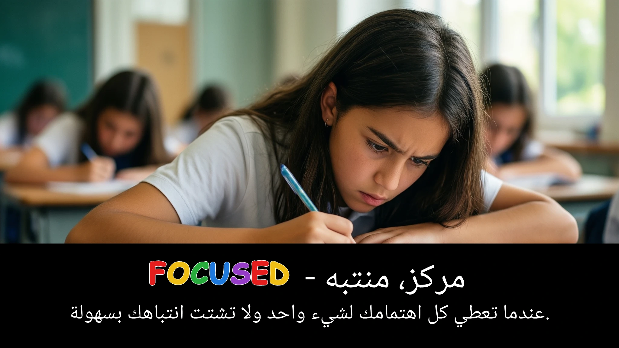 Arabic Illustration for focused